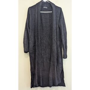Barefoot Dreams CozyChic Lite Long Weekend Cardigan in Black Size Small
